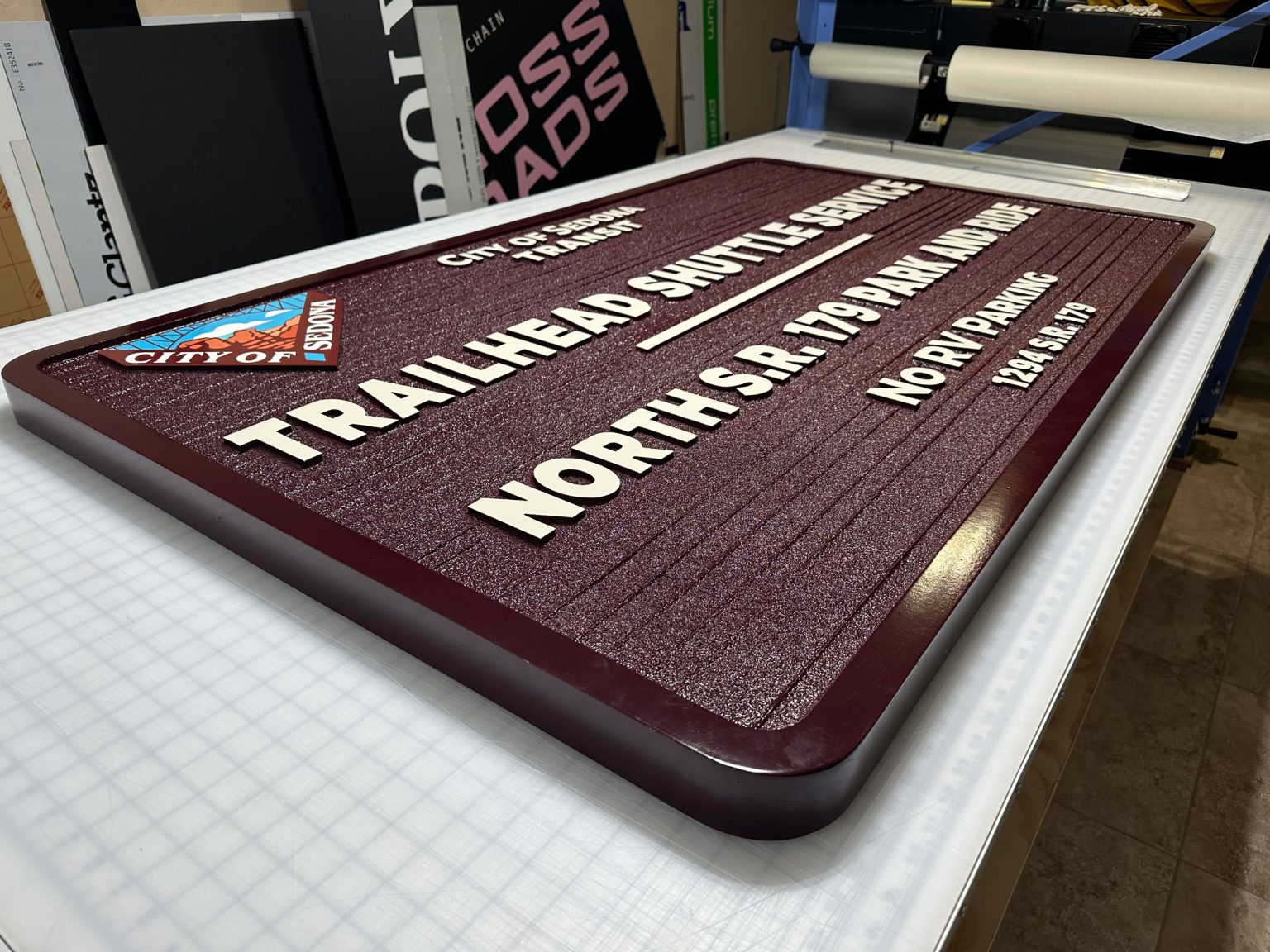 Sedona-Sign-Company-City-of-Sedona-HDU-Routed-Sign-2
