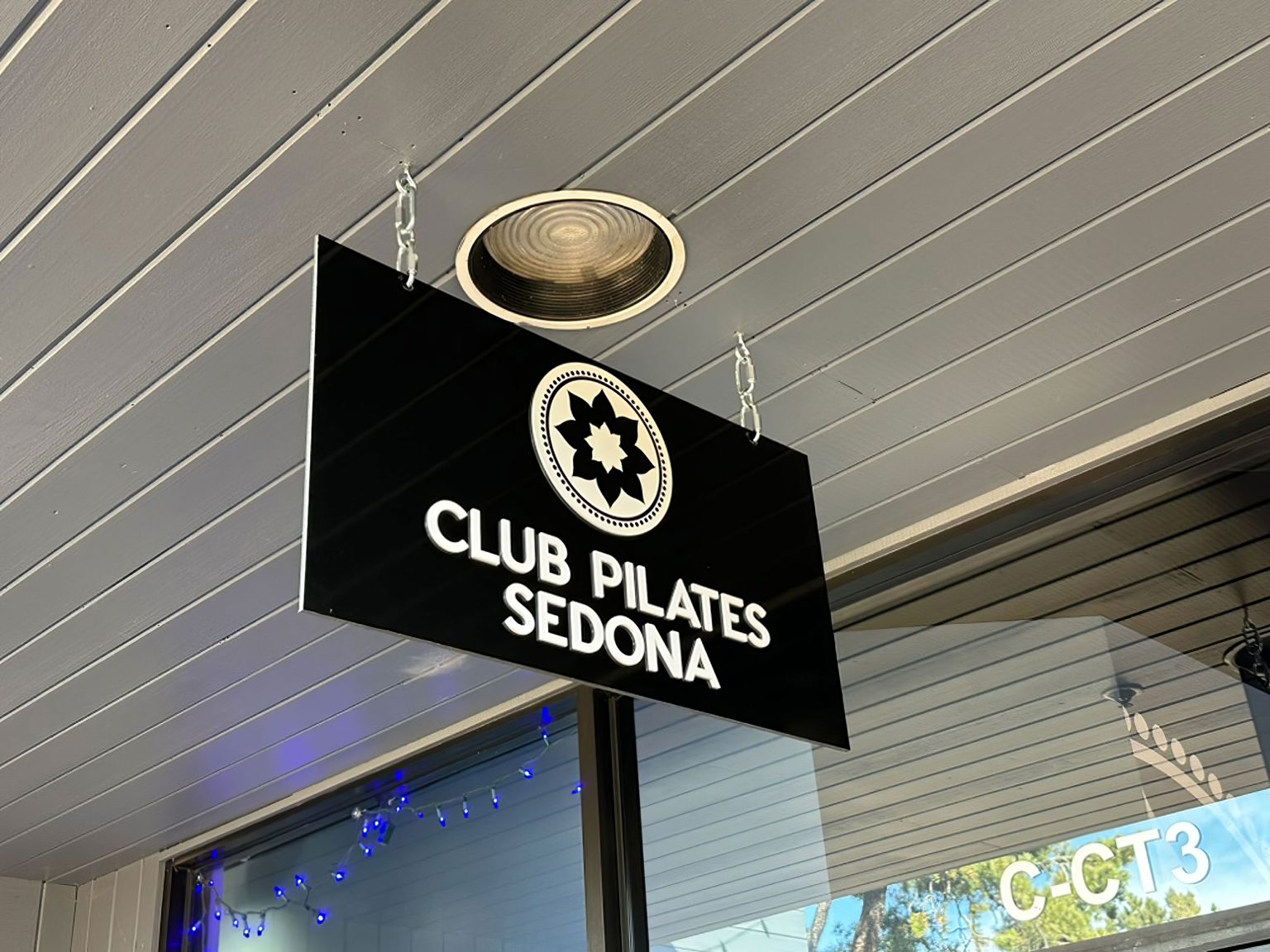 Sedona-Sign-Company-Club-Pilate-Sedona-Hanging-Sign-6