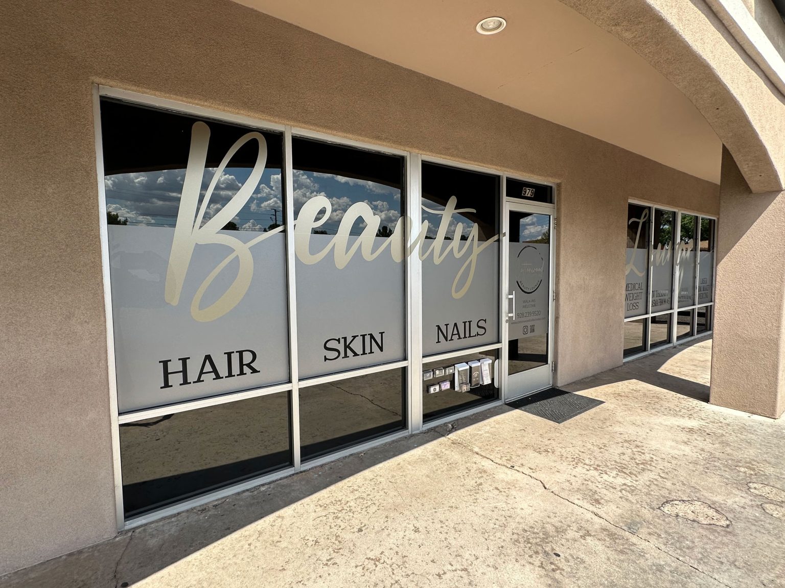Sedona-Sign-Company-Cottonwood-Collective-Beauty-Salon-Window-Art-Cut-Vinyl-frosted-privacy-film-Window-Graphics-22