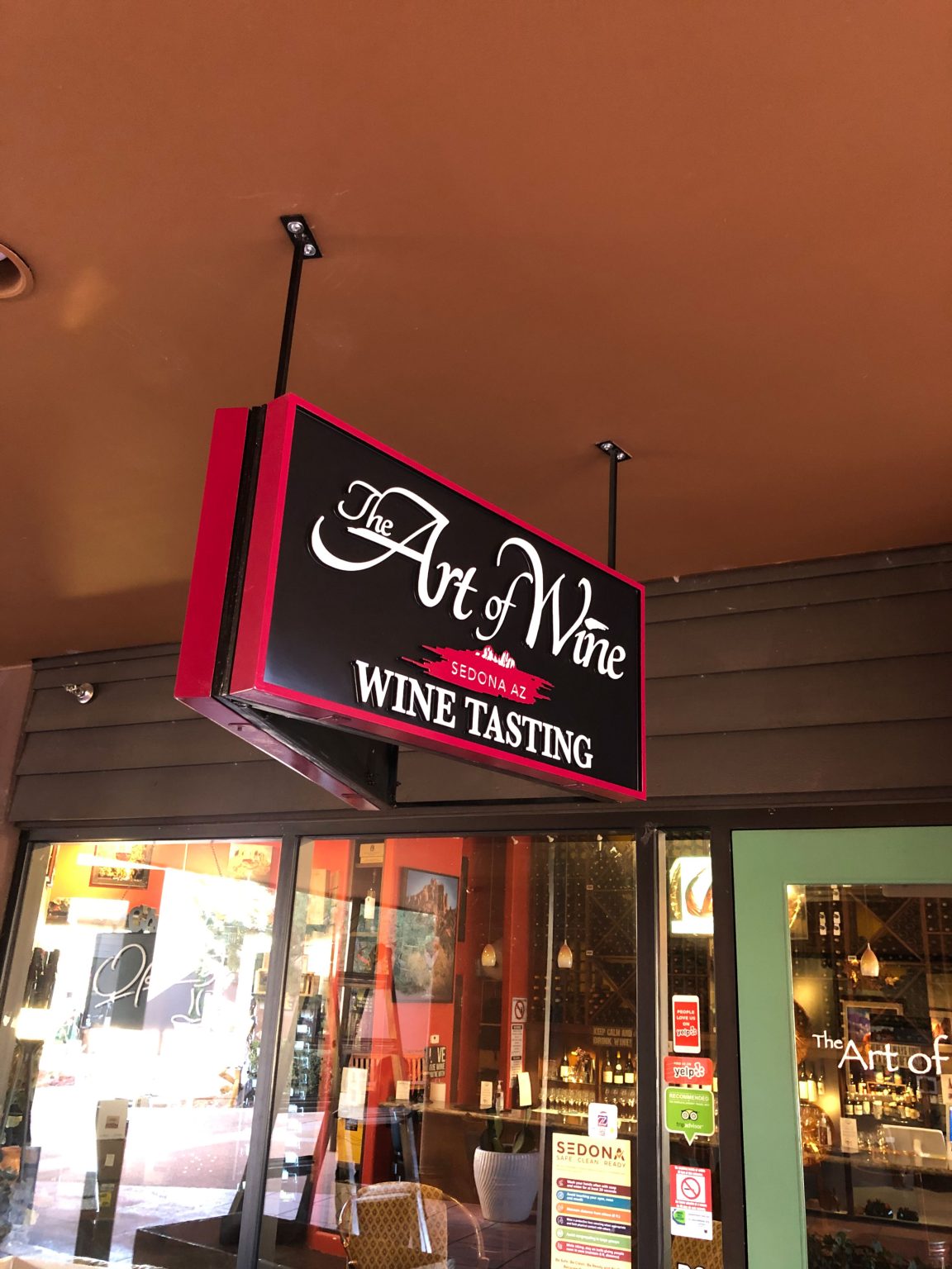 Sedona-Sign-Company-The-Art-of-Wine-Tasting-Room-Hanging-Sign-7
